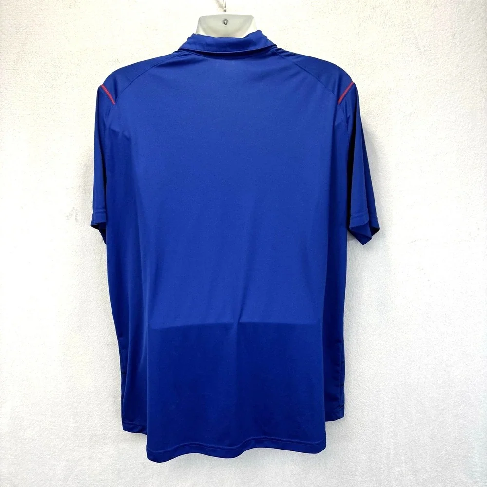 Chicago Cubs Nike Dri-Fit Polo Shirt Mens XXL Blue MLB Baseball Performance